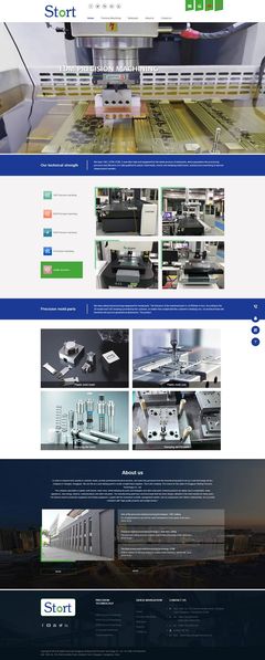 起點精密科技網站版面
